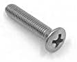 #10-32 Oval Head Machine Screws, Phillips Drive, Stainless Steel 18-8, Full Thread, Bright Finish, Machine Thread, Quantity 100 (1)