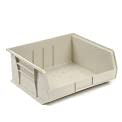 Image of Akro-Mils 30250 AkroBins Plastic Storage Bins, Space-Saving Stackable Bins for Garage, Pantry, Craft Organization, 15 inch x 16 inch x 7 inch, Stone, 6-Pack