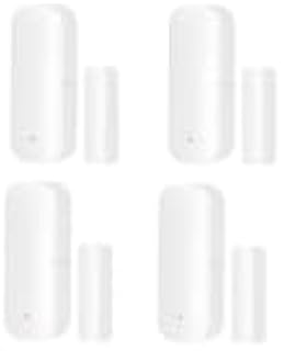 WiFi Türsensor, 4 Stück Tür Fensterkontakt Smart Home, Wireless Türfenstersensor Intelligenter Fensterkontaktsensor Fenstersensor für Tuya APP/Zigbee Heimsicherheit und Smart-Home-Automatisierung
