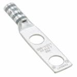 Panduit, LCD2-38AD-Q, Two-Hole Standard Barrel Lug with Window #2 AWG Wire 3/8 Stud Hole and Slotted Stud Hole 5/8 Hole spacing. (3 Item/s)