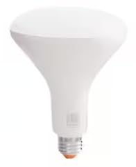 EcoSmart 90-Watt Equivalent Smart BR40 Color Changing CEC LED Light Bulb with Voice Control (1-Bulb) Powered by Hubspace 12BR4090WRGBWH1