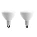 EcoSmart 75-Watt Equivalent BR40 Dimmable LED Light Bulb Soft White (2-Pack)