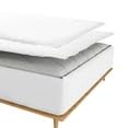 Zipper Fitted Sheet, (Full Size 54x75) - includes (1 Fitted Sheet Base and 2 Zip-On Sheet), 6 Inch Deep Pocket, 100% Egyptian Cotton, 800 Thread Counts, Solid White Color.