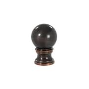 Image of B&P Lamp Smooth Ball Design, 32mm Solid Brass Finial, Brass Finish