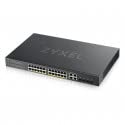 Zyxel GS1920-24HPv2 - Commutateur - Intelligent - 24 x 10/100/1000 (PoE+) + 4 x SFP Gigabit combiné + 4 x 10/100/1000 - Montable sur Rack - PoE+ (375 W)