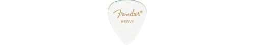 Image of Fender Classic Celluloid Guitar Picks 351 Shape, Guitar Accessories, White, Medium, 12-Pack