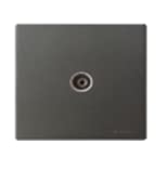 Boton Wiring Accessories Q2 Series TV Socket, Without Frame, Lunar Grey Color