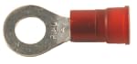 100 Pack - Vinyl Insulated Ring Connectors - 8 Gauge 5/16" Stud - Strong Crimps for Wire Terminals - Made in USA