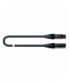 QUIK LOK - JUST/MF-10 SL, QUIK LOK JUST Microphone Cable, XLR Male/XLR Female, SL Silver Connectors, Length 10 m, Black