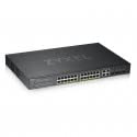 Zyxel GS1920-24HPv2 - Commutateur - Intelligent - 24 x 10/100/1000 (PoE+) + 4 x SFP Gigabit combiné + 4 x 10/100/1000 - Montable sur Rack - PoE+ (375 W)