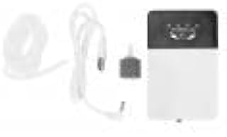 Mini bomba de oxigênio de aquário de plástico com furo único, bomba de oxigênio silenciosa com acessórios para aquário doméstico ou pesca ao ar livre