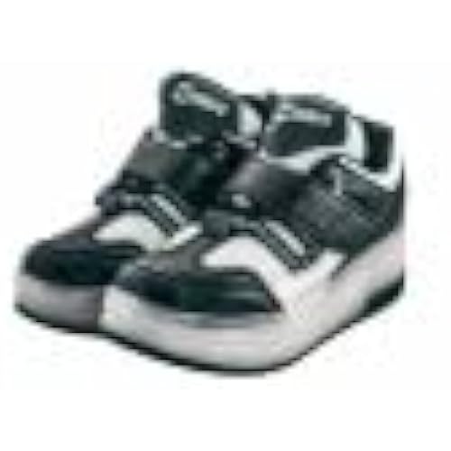 ET TOYS Outsiders - Roller Shoes with LED - Black/Silver (Size: 28)