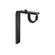 RÄCKA Curtain rod, black, 210-385 cm