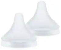 Kit com 2 Bicos de Silicone para Mamadeira Perfect Match Nuk - Fluxo Lento