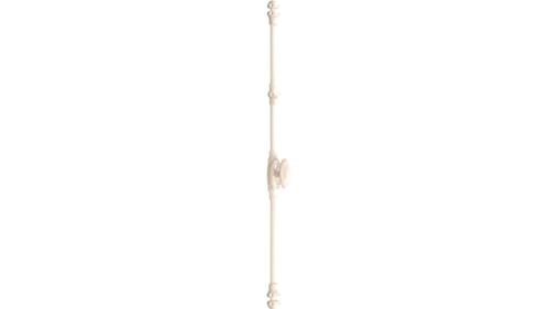 Crémone décorative Map Blanc 9016 à Bouton avec accessoires complets - 2