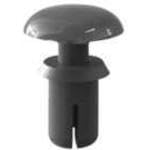 Essentra, SR-3075B, Black UL94 V-2 Nylon Round Snap Push-in Rivet - Compatible Hole Diameter Range 3.1-3.2 mm (0.122-0.126 in) Compatible Panel Thickness Range 5-6 mm (0.197-0.236(1000 Item/s)