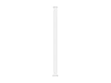 Pilier pour portail en aluminium - H190 x L15 x P15 cm - blanc - forme carré - sans finition - compatible avec portails inférieurs à 188cm de hauteur - visserie incluse - NERETO