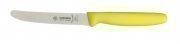 Giesser Coltelli 5x Coltelli multiuso 11 cm lunghezza lama con taglio ondulato Nero/Azzurro/Limone/Arancione/Rosa - Coltelli professionali Made in Germany