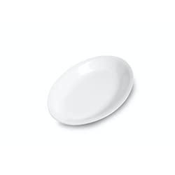 Saturnia, set 15 piatti ovali Roma in porcellana cm 27 X 16,7 H 3,1 2096800-03001035 bianco