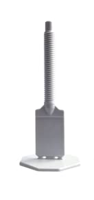 GUTJAHR IndorTec FN Lot de 100 languettes filetées pour système de nivellement / carrelage Meister Aide à la pose du carrelage Gris 2 mm Cover