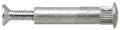 CRL 8025 Satin Aluminum Sex Bolt for Hardware Mounting to 1-3/4" Thick Doors