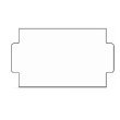 Etiquetas para etiquetadora NOR 3/9 B de 25x14mm blancas y pelables pack de 15k