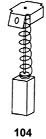 Balais de Charbon Asein 0760 pour Outils Électriques Felisatti - 7x12x18mm - 0,28x0,47x0,71''