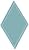 UDS Premium Quality 4.5" Sky Blue Diamond Glass Tile- Blue- for Kitchen Backsplash, Bathrooms, Showers, Etc