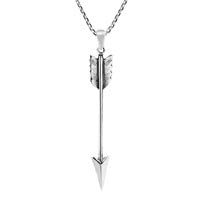 AeraVida Collier avec pendentif en forme de flèche du chasseur Valiant en argent sterling 925 | Bijou unisexe pour toutes les occasions | Accessoire en argent pour femme, Métal, Pas de gemme Cover