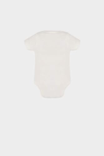 DeFacto Bisiklet Yaka Dinozor Baskılı Ribana Kısa Kollu Çıtçıtlı Body Erkek Bebek Yenidoğan - Görsel 4