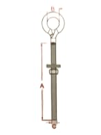 Image of US STAINLESS 2 Pieces Stainless Steel 316 M8 Eye Bolt 8mm x 80mm Marine Grade Pitch of 1.25 (Pack of 2)
