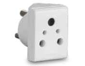 Anchor by Panasonic Pilot 16A 3 Pin Multiplug Adapter with Universal Socket | 3 Pin Multi Plug Socket (White, 3166-Pk4)