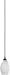 Quorum 1740-165 One Light Pendant, Satin Nickel Finish with Faux Alabaster Glass