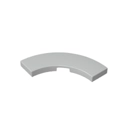Circular Plate 3X3 Curved Light Panel 50PCS Compatible with Lego GDS-2182 Classic Bulk Toy MOC Color:Light Bluish Gray