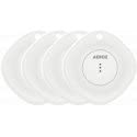 AEROZ TAG-1000 White (4er-Pack) Key Finder for Use with iPhone – Works with Apple Find My App
