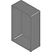 1594ESGY, Gray Plastic Wall Mount Enclosure (5 Items)