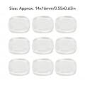 50pcs Nail Display Tips,Transparent Glass Nail Polish Color Display Card Nail Color Card Nail Gel Polish Display Tips Toe Shape