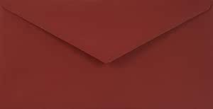 Netuno 100 Long Dark red Coloured envelopes DIN DL 110x220mm 4.33x8.66 inches 115gsm Sirio Color Cherry gummed Pointed Flap no Window for Wedding Invitations Christmas Greeting Cards Letters leaflets
