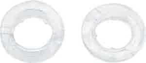 1967 Clear Plastic Door Lock Knob Ferrules