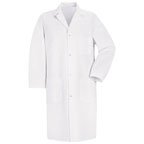 Men's Poly/Cotton Lab Coat - Blue, Medium (1 ea.)