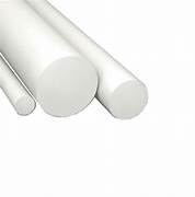 Barra Tonde Piene in PVC, lunghezza 1 mt (diam. 50 mm; Bianco)
