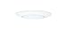 HALO 70PS Recessed Light Trim with Frosted Albalite Lens, White, 6 in.