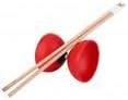 Juego de diábolo de triple rodamiento, juguete chino de malabarismo con palos de diablolo de colores, Yo Yos Deportes al aire libre, Yoyos Deportes