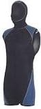 Bare 7mm Arctic, Men's Wetsuit Hooded Vest Size 2XLSHORT, (Black and Steel Blue)