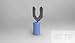 Spring Spade Terminal 14-16AWG Phosphor Bronze Blue 23.06mm Tin Loose