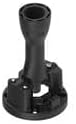 SOKTL150R4, Sensor Hardware & Accessories Accessory: TL50 Foldable Mounting Bracket; Mounting Base 90 mm Diameter- 4 Mounting Holes; Material: Black Polycarbonate; Mounting Hardware Included