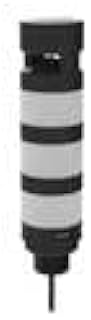 BGN TL50PS3A, Tower Light; 3 Lighted Segs, Audible; 12-30Vdc; in: Bimodal, Grn YEL Rd; 1m Cable, 810606