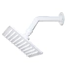 TARANG ABS Over Head Shower Ultra Slim Arm Square Pack of 1 Bath Shower Head Set, Pressure Rain Shower Head (Milky White) (6 X 6 INCH) (B0BYVGX91G) Amazon Price History, Amazon Price Tracker