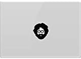 Jerry Garcia Grateful Dead Vinyl Decal Sticker Apple MacBook Pro Air iPad or Other Laptop (Black)