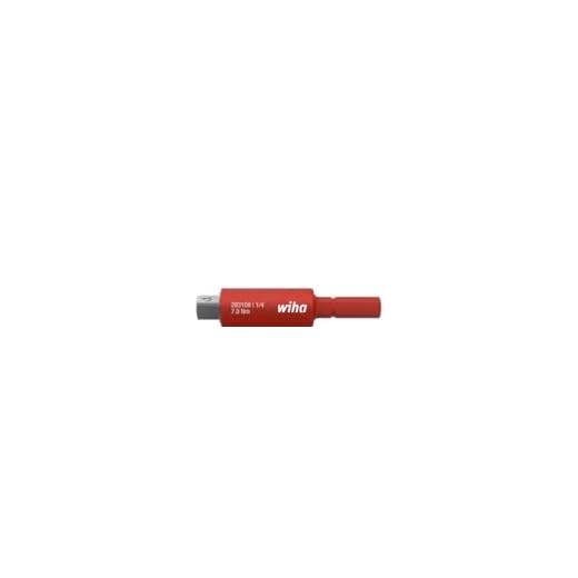 Wiha 43139 slimVario electric für 1/4" Adapter für Steckschlüssel, rot, 1 tlg